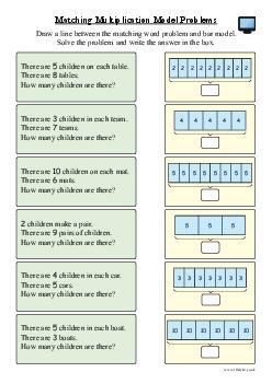 Matching Multiplication Model Problems