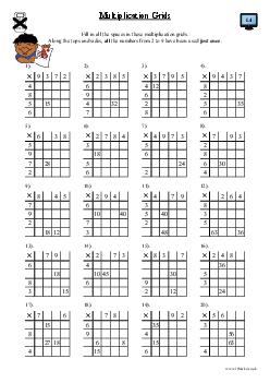 Multiplication Grids (a)