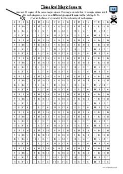 Diabolical Magic Squares (a)