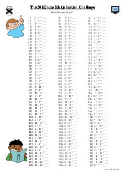 The 20 Minute Multiplication Challenge