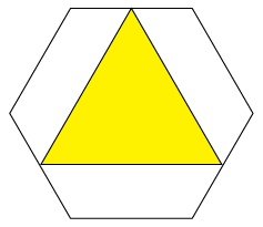 Triangle in Hexagon